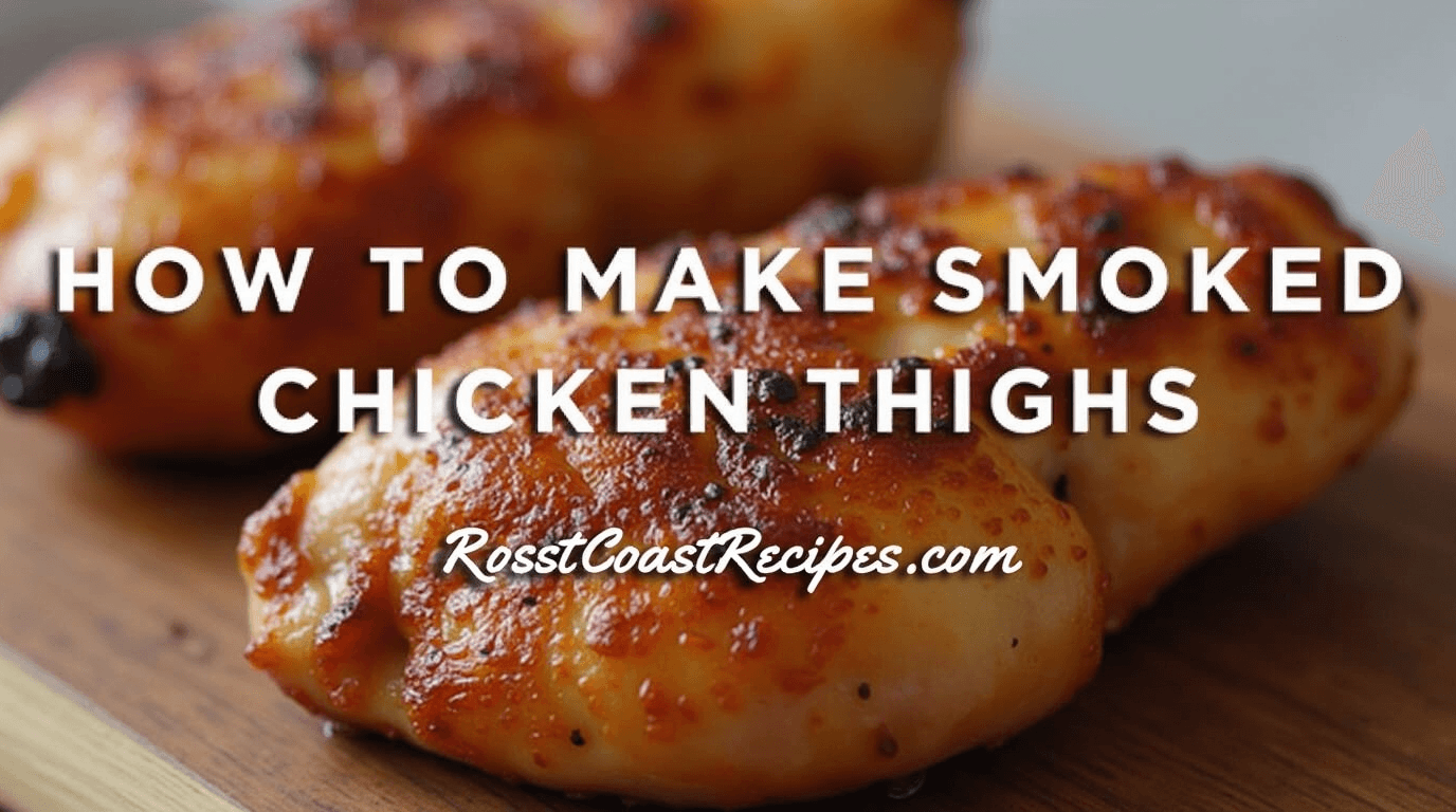 How to make Smoked Chicken Thighs: Unique, Perfect, New for 2025 2 A perfectly smoked chicken thigh with crispy skin and juicy meat, garnished with fresh herbs and served on a rustic wooden cutting board.
