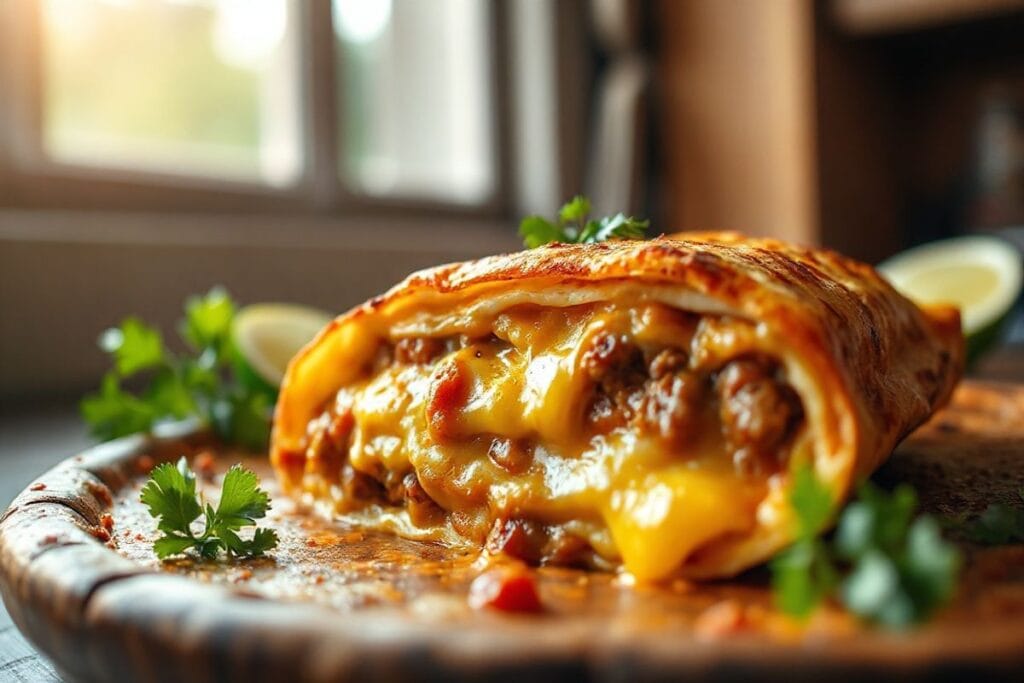 Boulders Enchilada Recipe: 3 Quick Ways to Wonderful Success 4 A mouthwatering boulder-shaped enchilada with melted cheese and crispy tortilla, served with fresh cilantro and lime