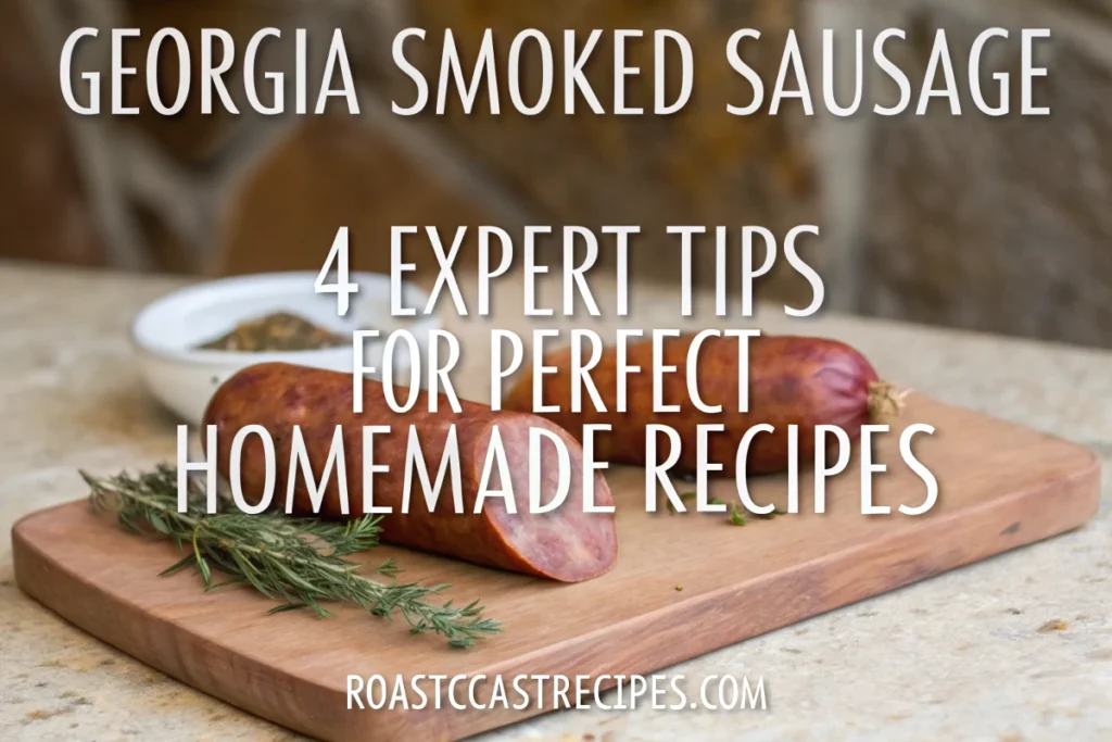 Fresh Georgia Smoked Sausage.