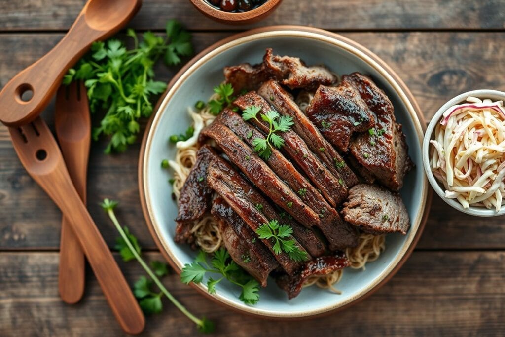 Learn how to smoke meats in a garage with this delicious halal beef brisket recipe